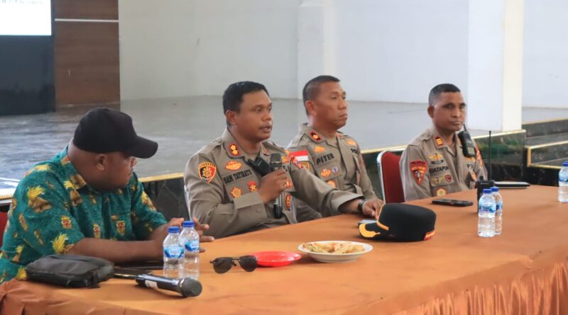 Kapolres Nabire Gelar Pertemuan Bersama Komunitas Ojek, Bahas Antisipasi Kasus Begal