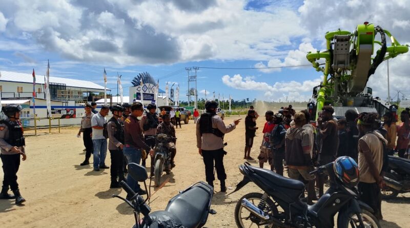 Respon Cepat Polsek Nabire Barat Tangani Keributan dan Pemalangan di Lokasi Pembangunan Pemprov Papua Tengah